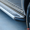 Marchepieds Latéraux pédale pour Opel Mokka 2012-2019 Aluminium Gris 2Pcs