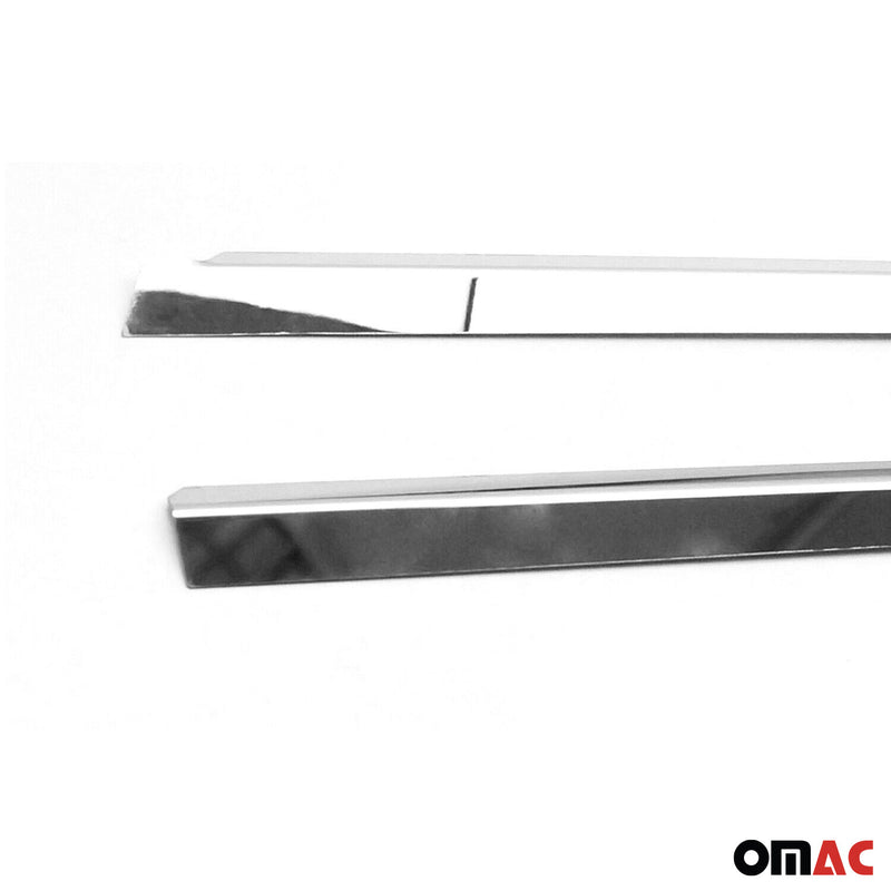 Baguettes pour contour latérales pour VW Caddy 2015-2020 en acier inox chrome