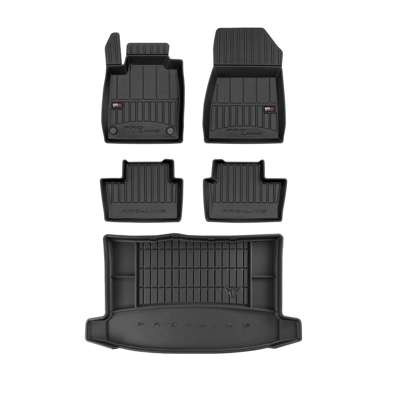 Kit Tapis de Sol et Coffre pour Nissan Juke 2019-2022 TPE Noir