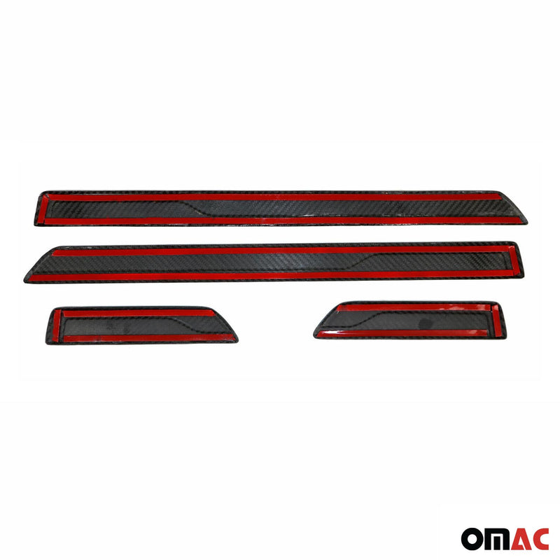 Couverture de Seuil de porte pour Chevrolet Aveo Trax Captiva Carbone 4 Pcs