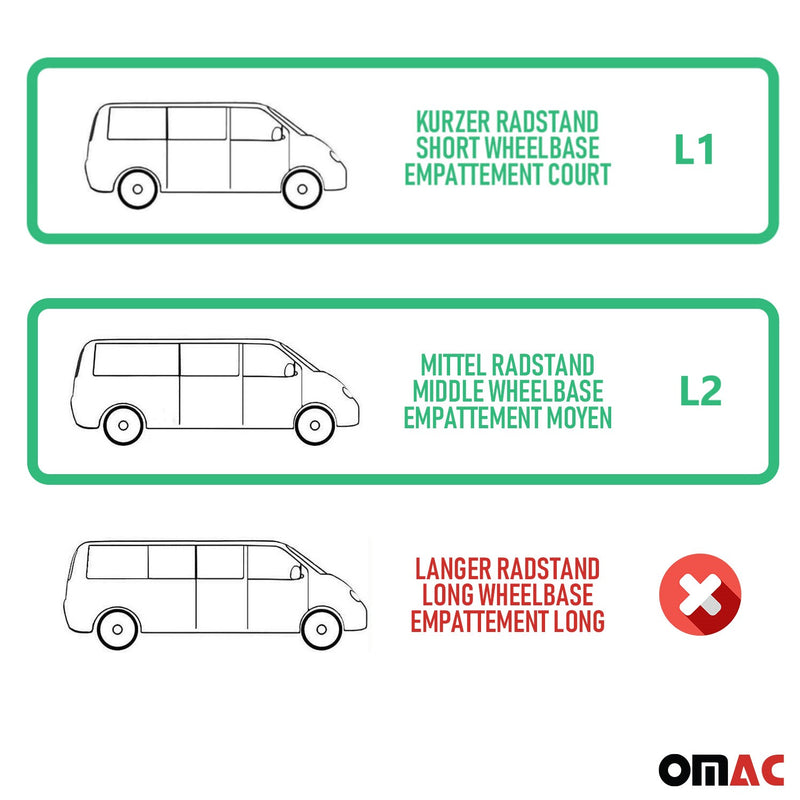 Protection Seuil de Pare-chocs Arriére Pour Opel Vivaro 2019-2024 L1 L2