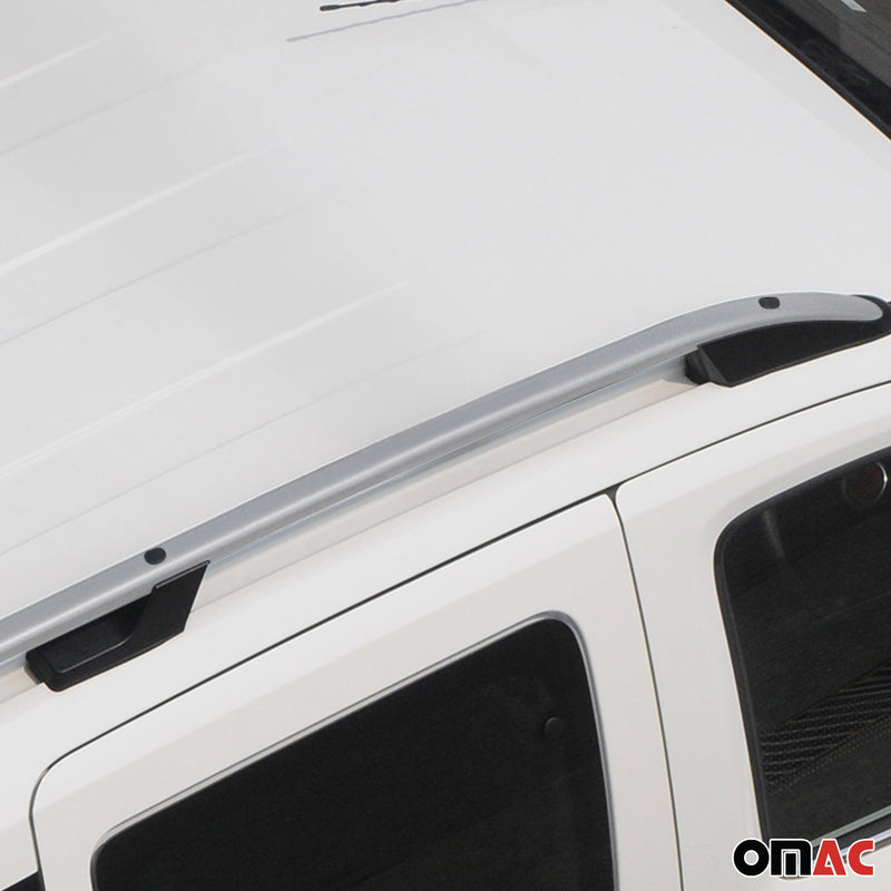 Barres de toit longitudinales pour VW Amarok 2010-2024 Aluminium Gris