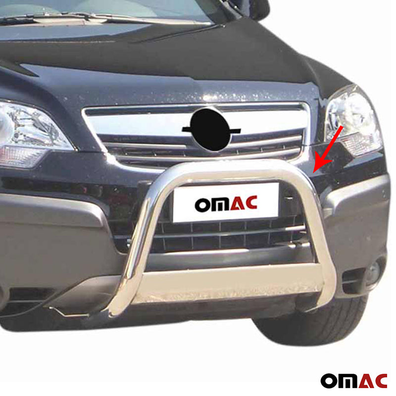 Pare-buffle Avant pour Opel Antara 2007-2011 63 mm en Acier Gris