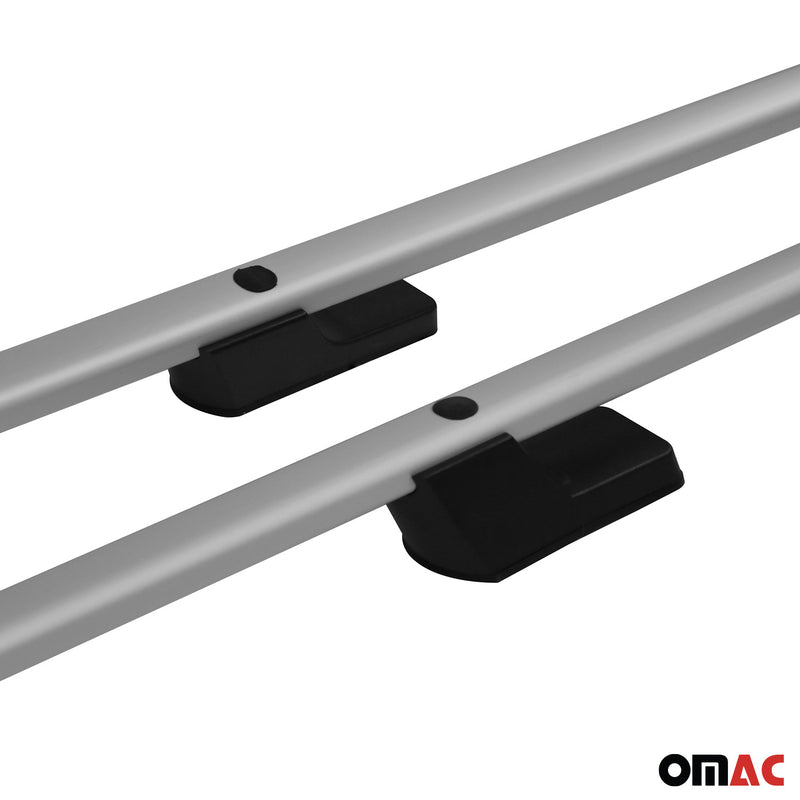 Barres de toit longitudinales pour Citroen Nemo 2008-2016 Aluminium Gris 2 Pcs