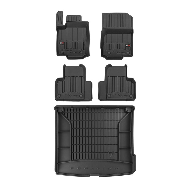 Kit Tapis de Sol et Coffre pour Mercedes Classe ML W166 2011-2015 TPE Noir