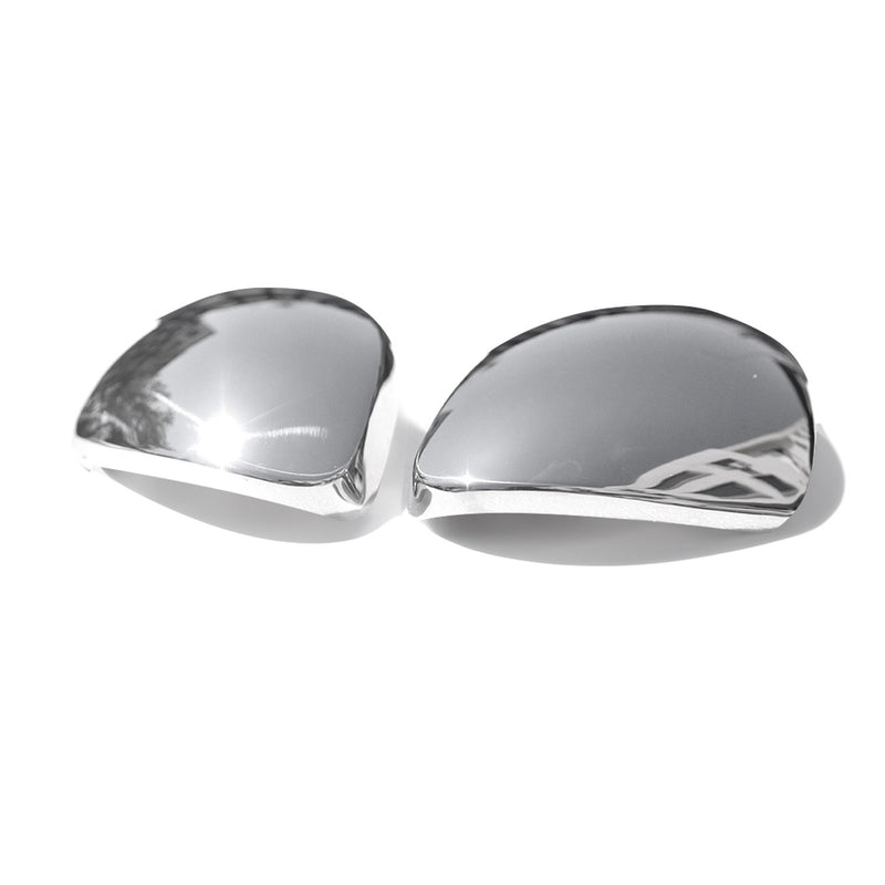 Coques de Rétroviseurs pour VW Tiguan 2007-2016 en Acier Inoxy Chromé Argent