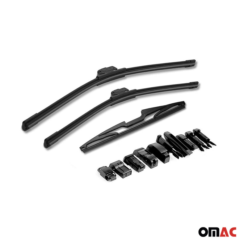 Balai d'Essuie Glace Avant + Arrière pour Hyundai Getz 2002-2009