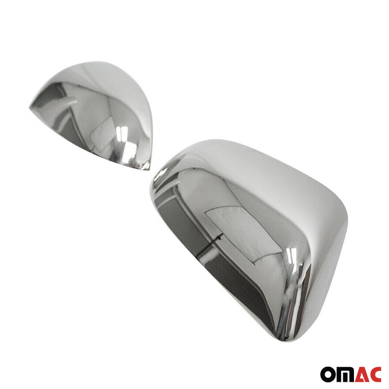 Coques de Rétroviseurs pour Skoda Superb II 2008-2015 en Acier Chromé Argent