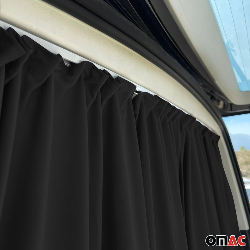 Rideaux De Porte Hayon Pour Citroen Jumper H3 Protection Solaire Noir