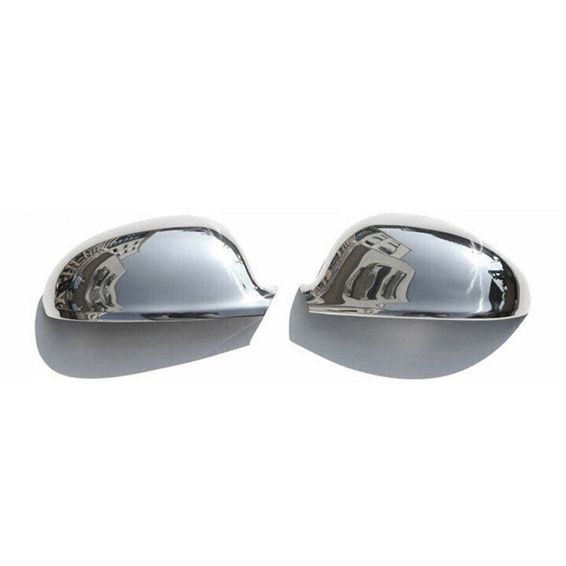 Coques de Rétroviseurs pour VW Sharan 2004-2010 en Acier Inoxy Chromé Argent