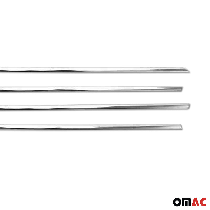 Baguettes pour contour Latérales pour Opel Astra H 2004-2009 Acier inox chrome