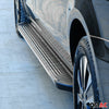 Marchepieds Latéraux pour Nissan Patrol 2010-2024 Aluminium Gris Noir 2Pcs
