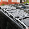 Barres de toit transversales pour Opel Vivaro 2014-2023 Aluminium Gris 3Pcs