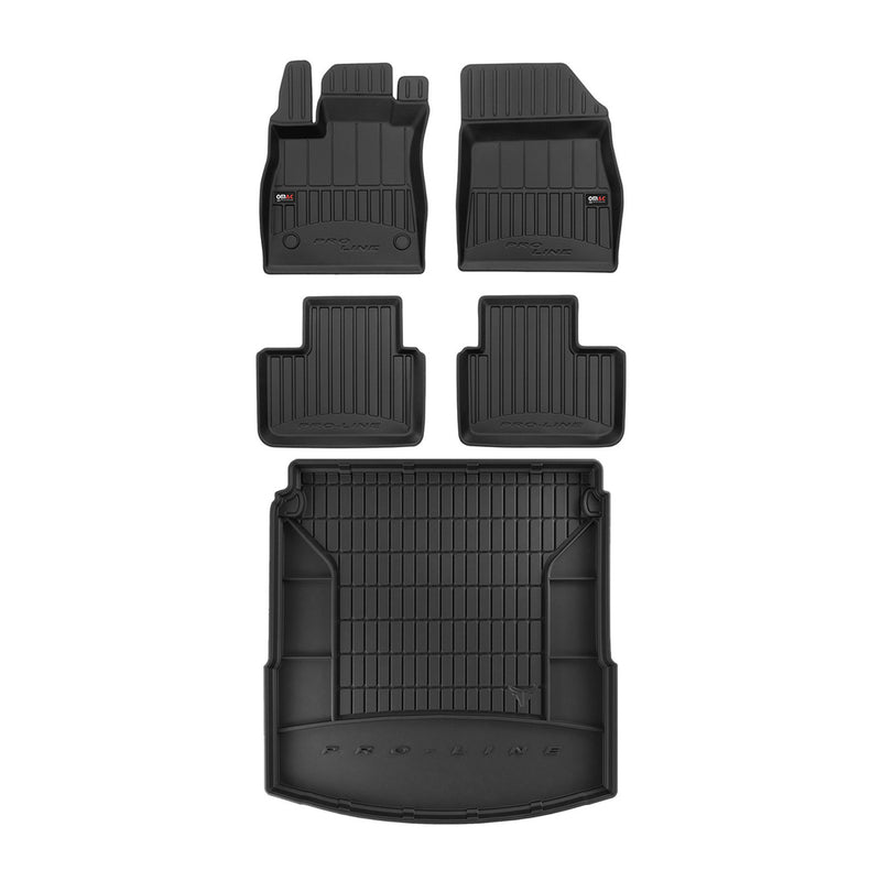 Kit Tapis de Sol et Coffre pour Renault Talisman 2015-2022 TPE Noir