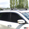 Barres de toit Transversales pour Audi A4 Allroad 2015-2024 Fer Argent