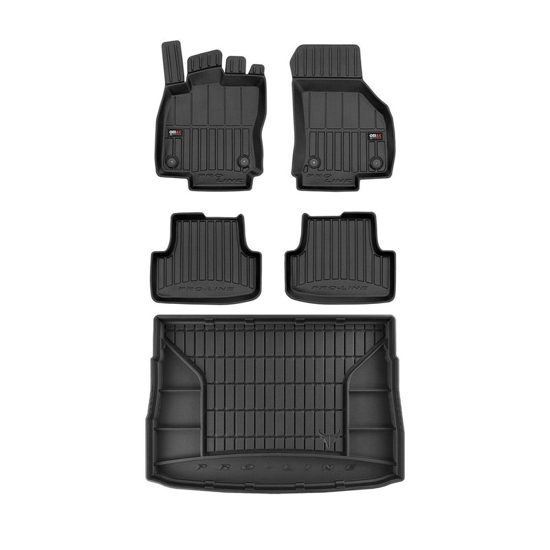 Kit Tapis de Sol et Coffre pour VW Golf 2019-2022 TPE Noir