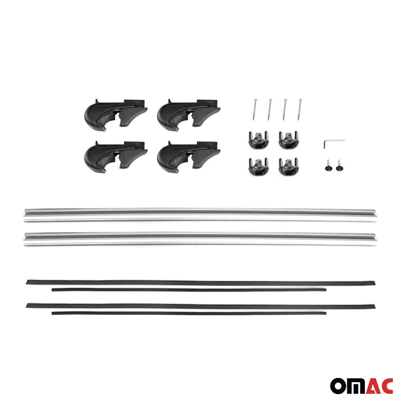 Barres de toit Transversales pour Skoda Superb 2008-2015 Break Aluminium Argent