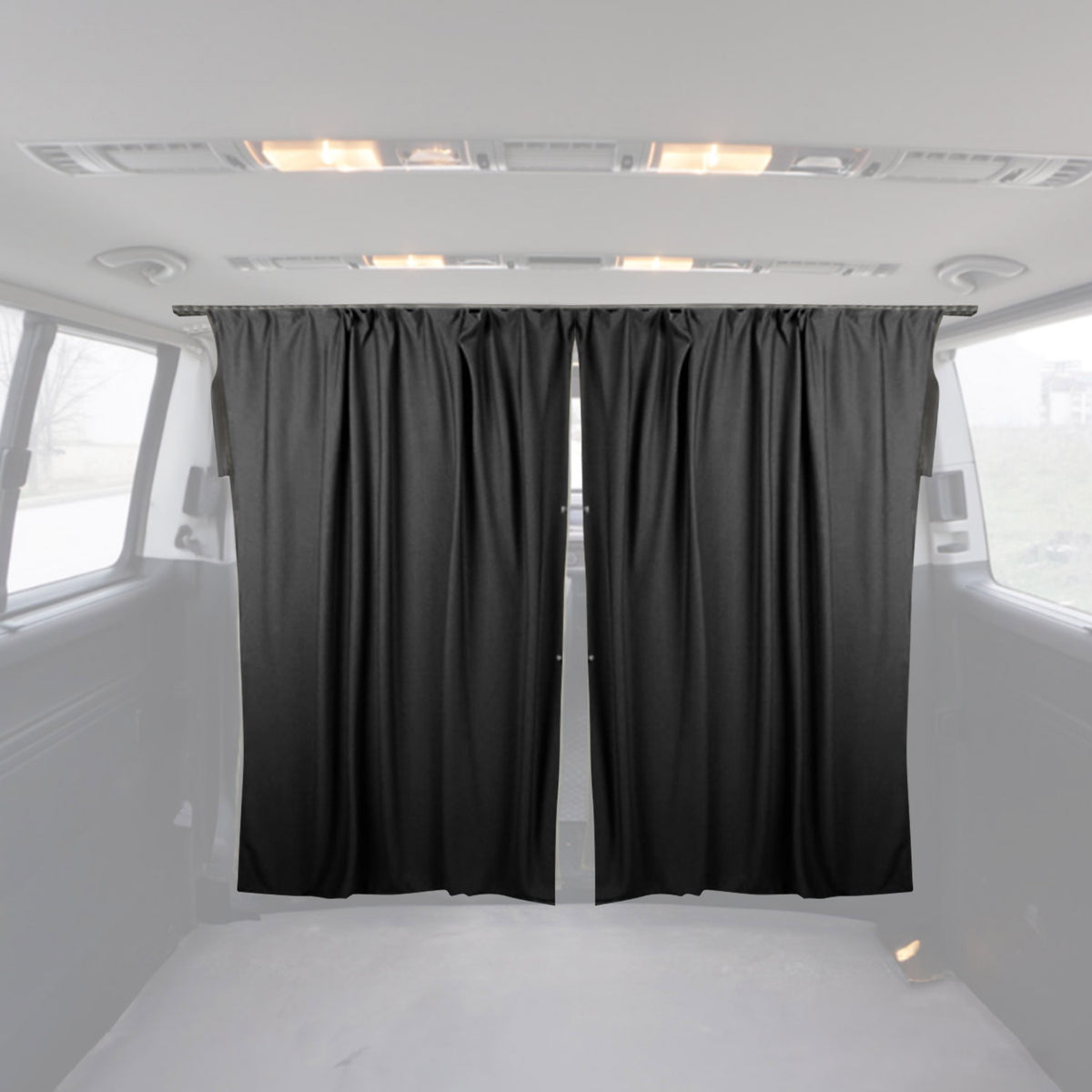 Autogardinen Fahrerhaus Maß für Ford Transit Tourneo Connect L1 L2 Noir