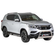 Marchepieds Latéraux pour SsangYong Rexton 2017-2026 Acier Inoxydable Argent