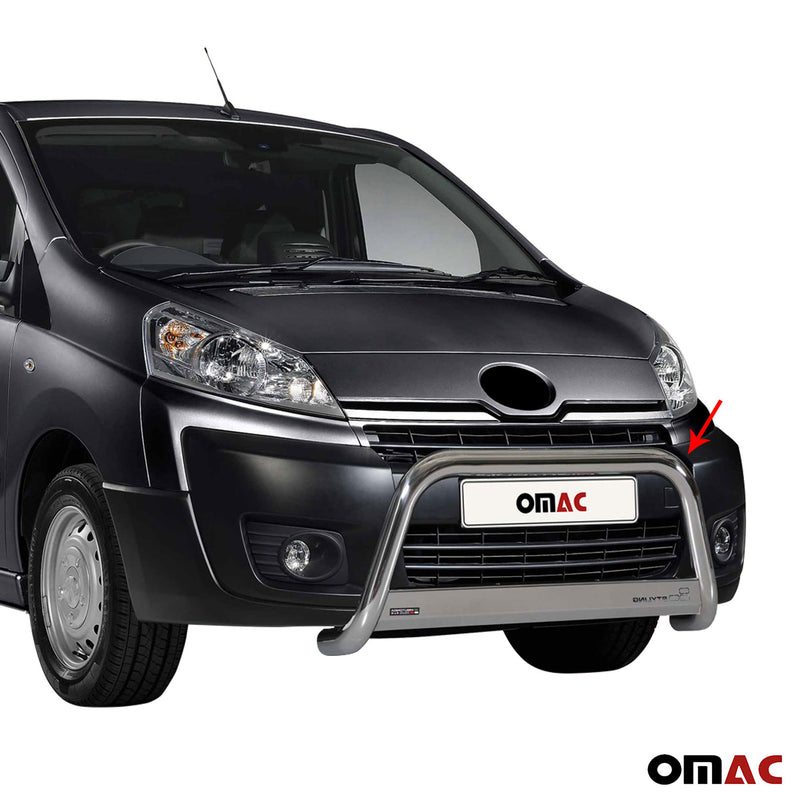 Pare-buffle Avant pour Toyota Proace 2013-2016 63 mm en Acier Gris