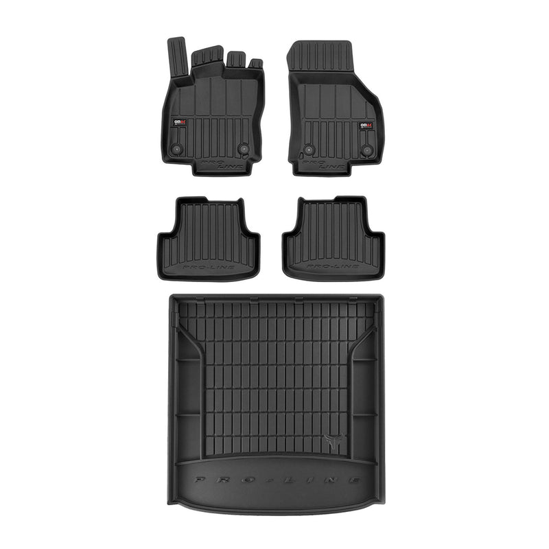 Kit Tapis de Sol et Coffre pour VW Golf 2019-2022 TPE Noir