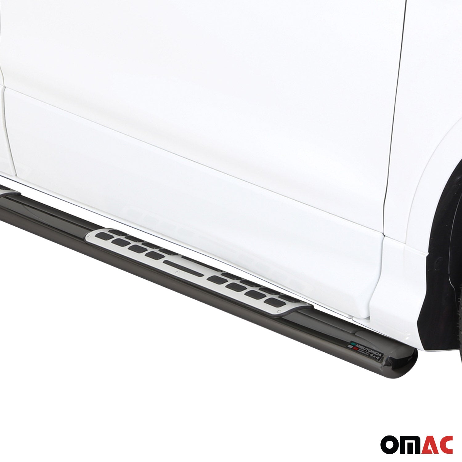 Marchepieds Latéraux pour Ford Kuga II 2017-2019 FL Acier Inoxydable Noir
