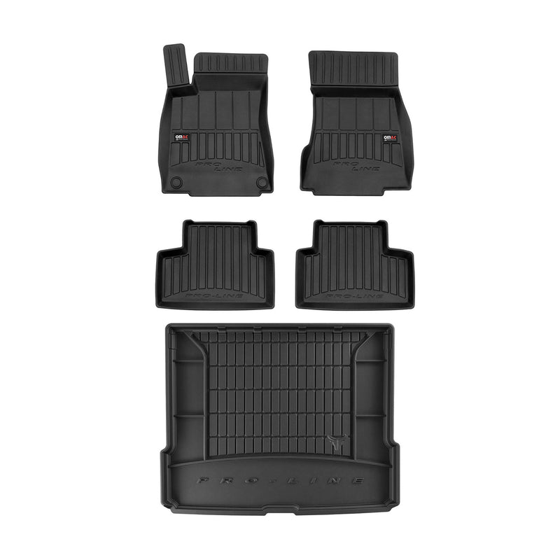 Kit Tapis de Sol et Coffre pour Mercedes Classe GLB X247 2019-2022 TPE Noir