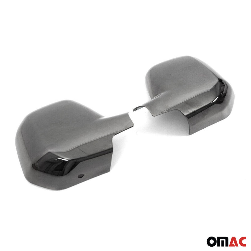 Coques de Rétroviseur pour Citro Berlingo 2008-2012 ABS Chromé Foncé 2x