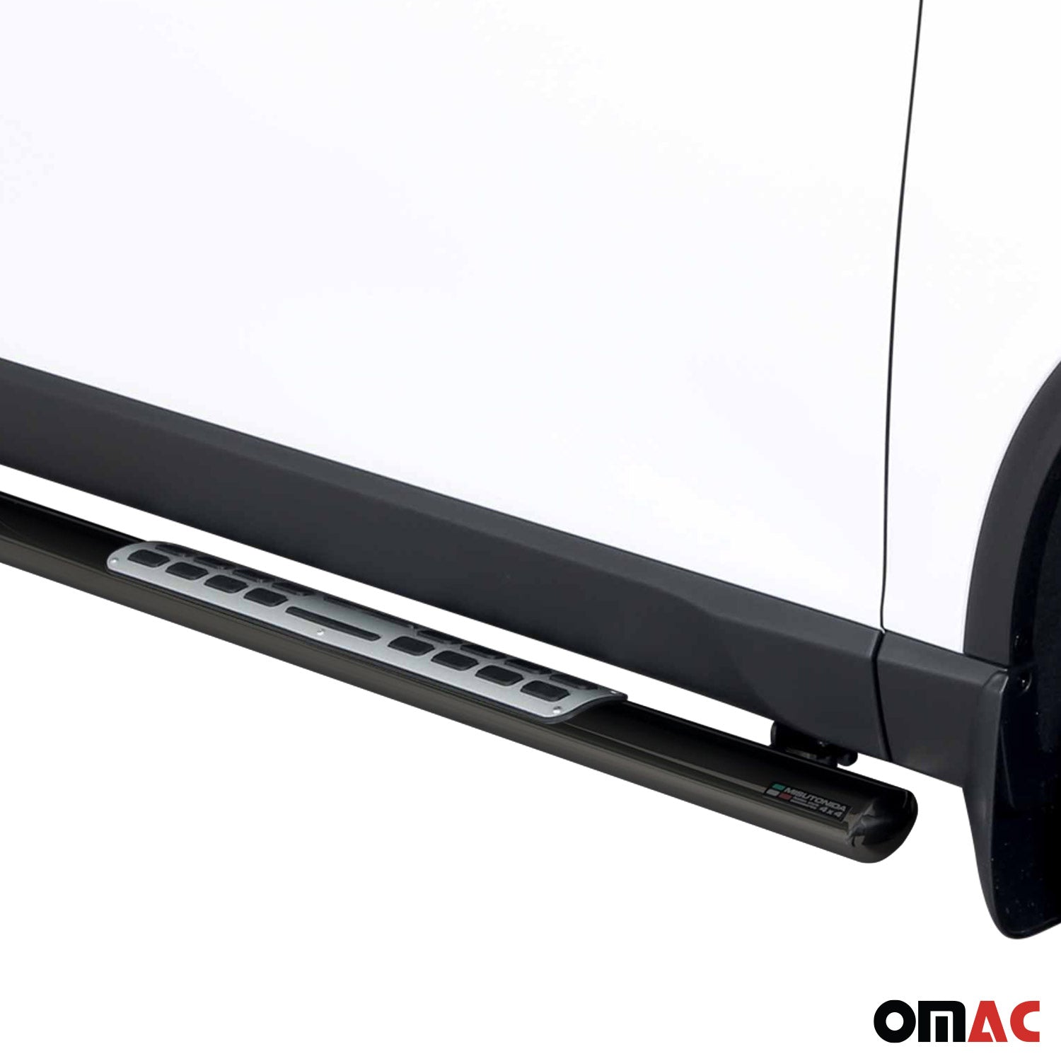 Marchepieds Latéraux pour Ssangyong Musso 2018-2026 Acier Inoxydable Noir