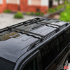 Kit Barres de toit pour Ford Connect 2014-2023 Alu Noir L1 Empattement Court 4x