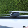 Barres de toit Transversales pour Opel Mokka X 2015-2024 Fer Argent TÜV ABE