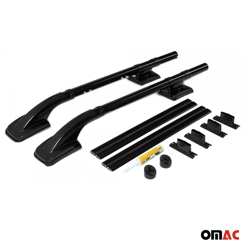 KIT Barres de toit pour Ford Ranger 2011-2024 Aluminium Noir