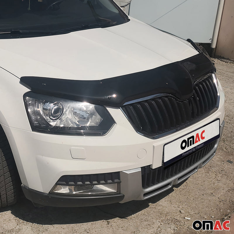 Déflecteur de Capot Protection pour Skoda Yeti 2013-2017 en Acrylique Noir