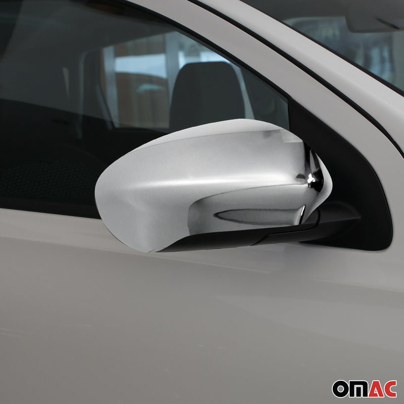 Coques de Rétroviseurs pour Nissan Qashqai +2 2007-2014 en ABS Argent