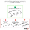 Menabo Barres de toit Transversales pour Mercedes Citan W415 2012-2024 Alu Noir