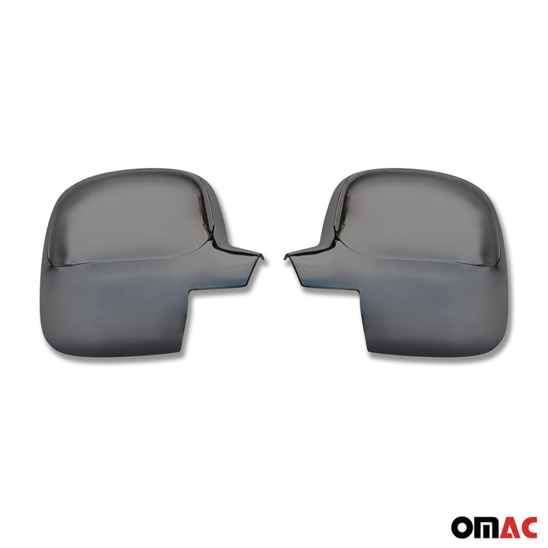 Coques de Rétroviseurs pour Citroen Berlingo 1996-2008 2x ABS Chromé Foncé 2x