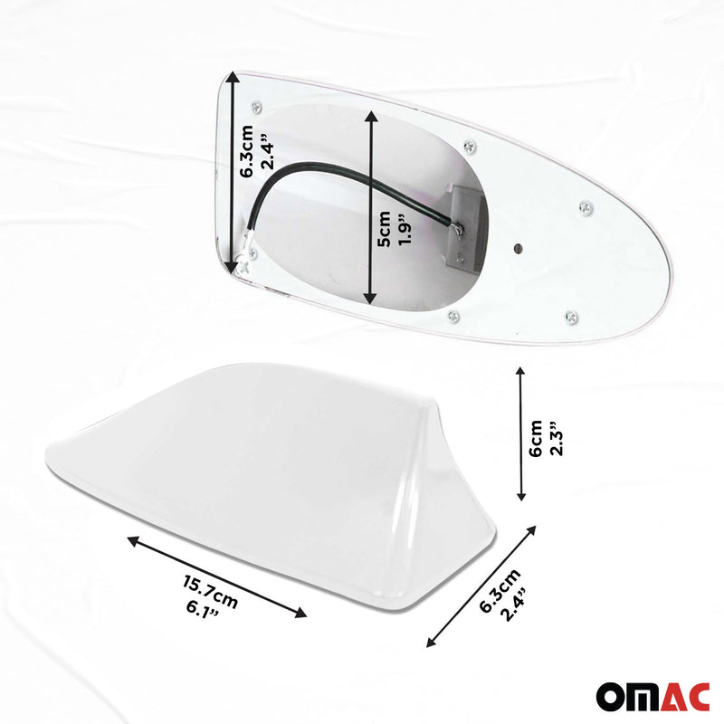 Antenne De Toit Aileron Requin pour Audi Q2 Radio AM/FM Blanc