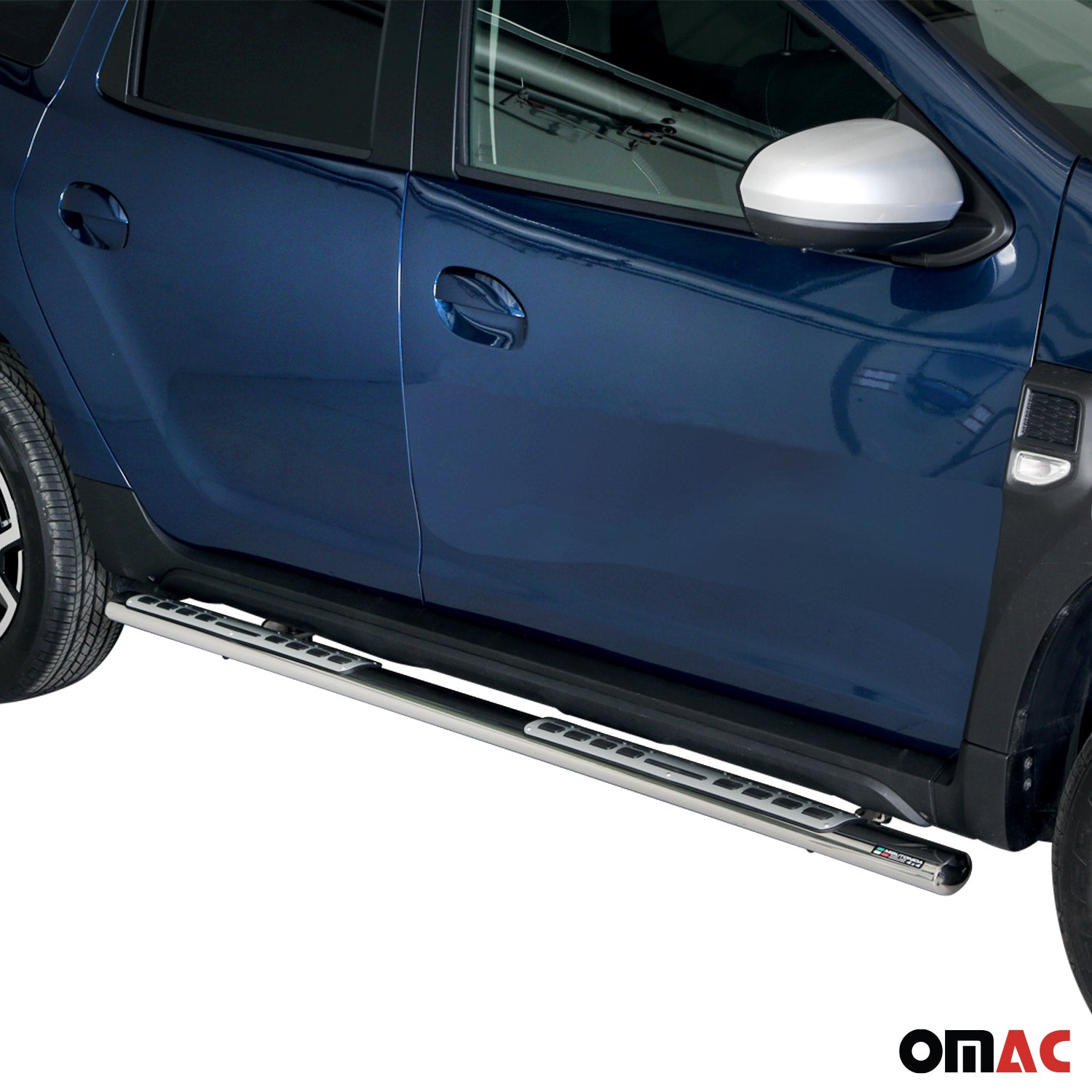 Marchepieds Latéraux pour Dacia Duster 2018-2020 Acier Inoxy Argent