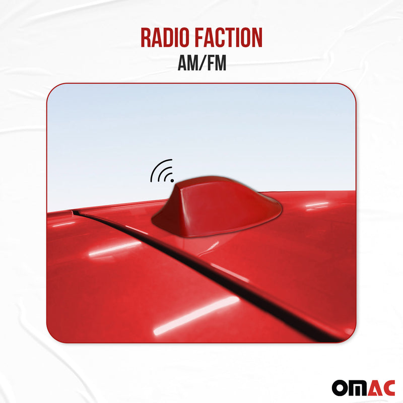 Antenne De Toit Aileron Requin pour Opel Vectra Radio AM/FM Rouge