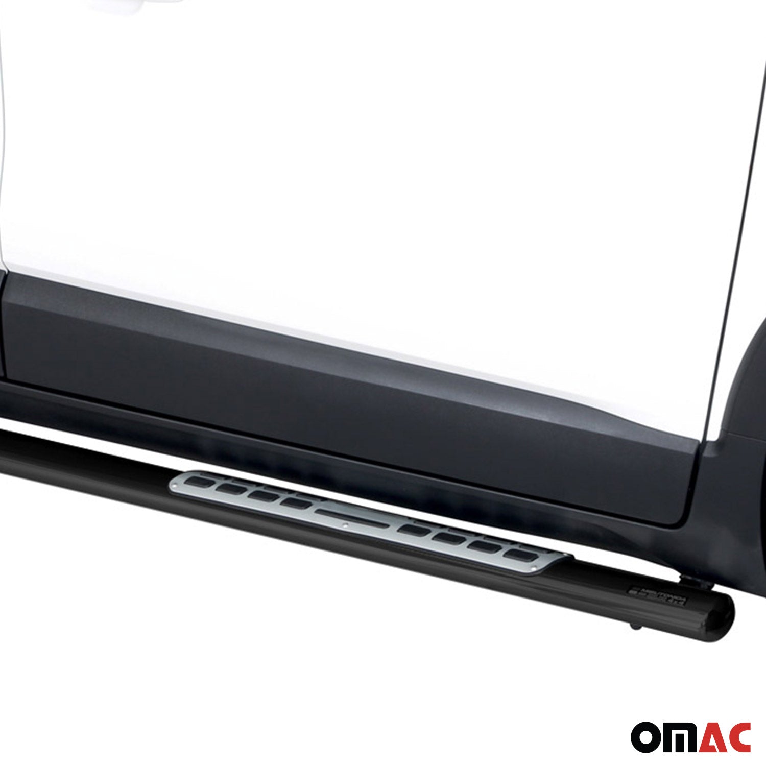 Marchepieds Latéraux pour Opel Crossland X 2017-2025 Acier Inoxydable Noir