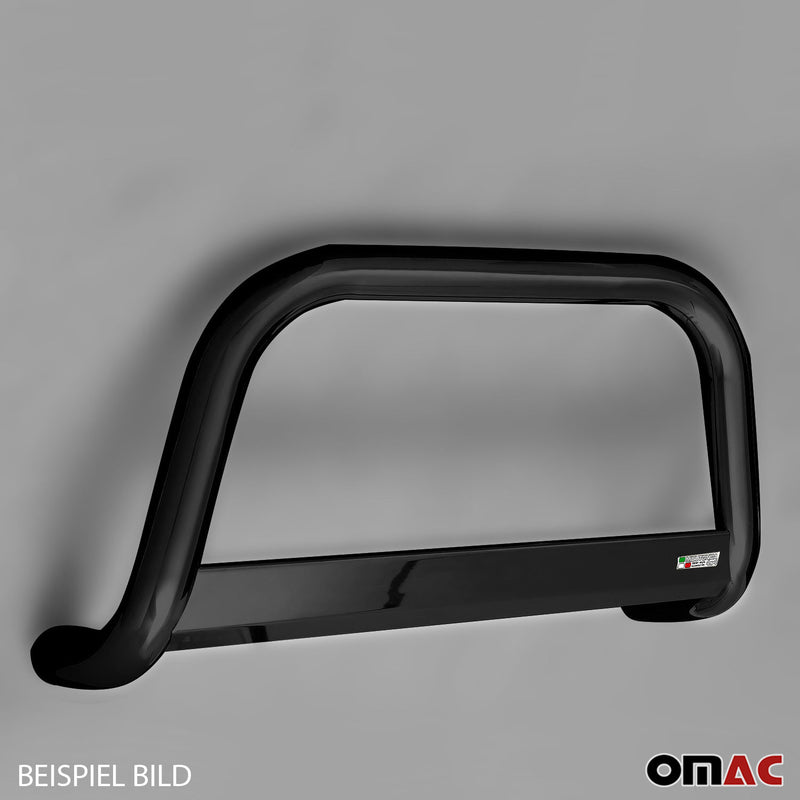 Pare-buffle Avant pour Opel Vivaro 2014-2018 63 mm en Acier Noir