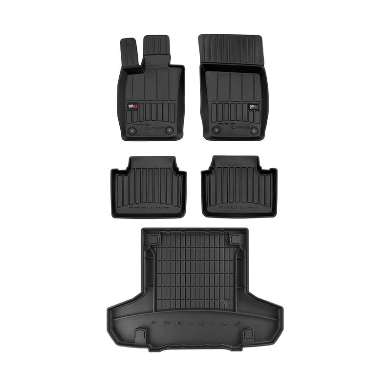 Kit Tapis de sol et coffre pour Porsche Panamera E-Hybrid 2016-2024 Noir