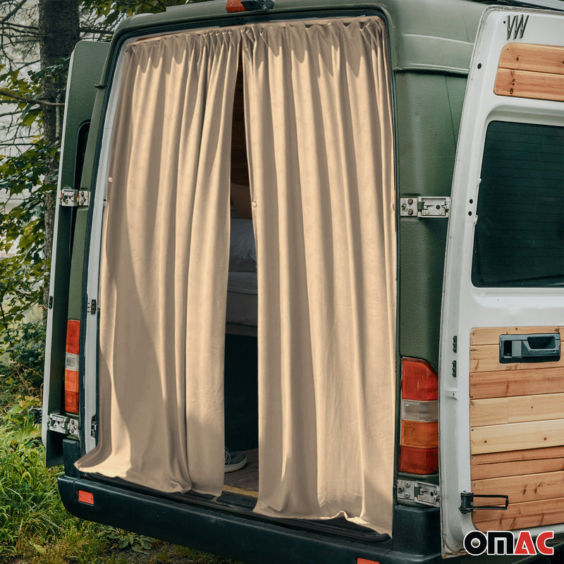 Rideaux De Porte Hayon Pour VW Crafter H3 Protection Solaire Beige