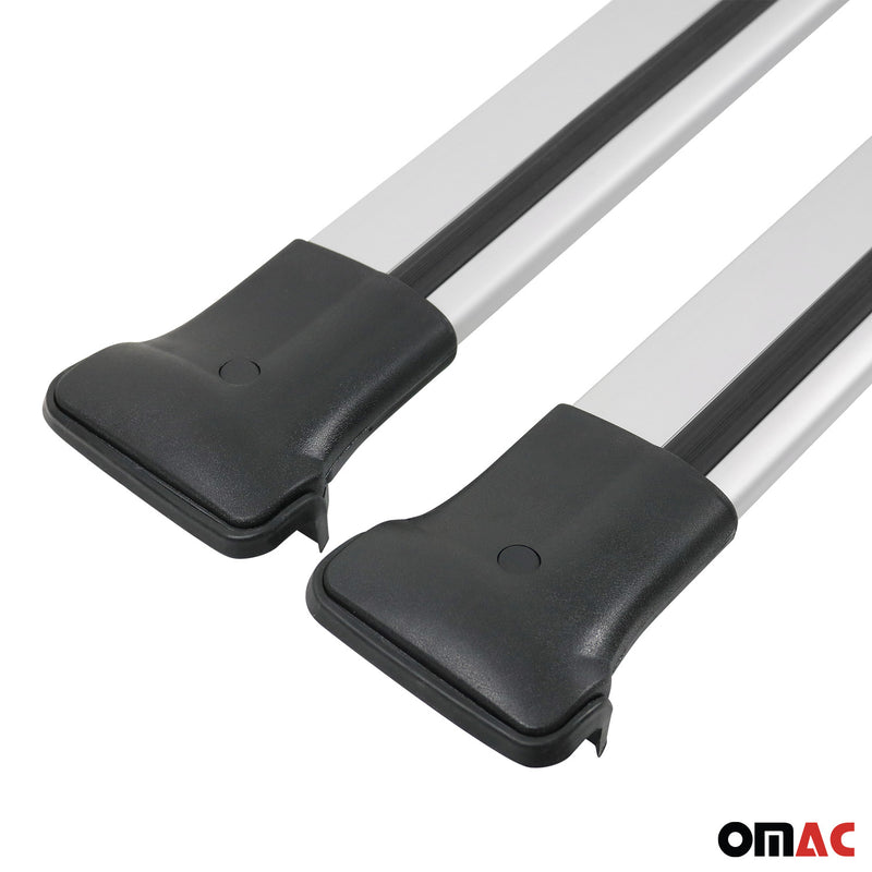 Barres de toit transversales pour Dacia Sandero Stepway 2008-2012 Alu Gris