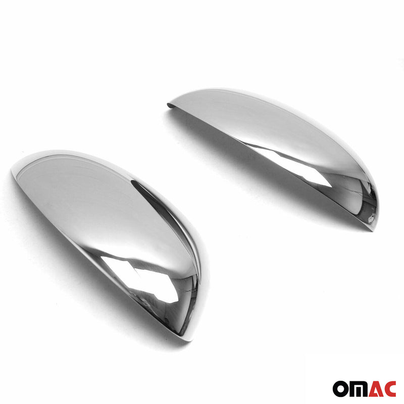 Coques de Rétroviseurs pour Nissan Juke 2010-2019 en Acier Chromé Argent