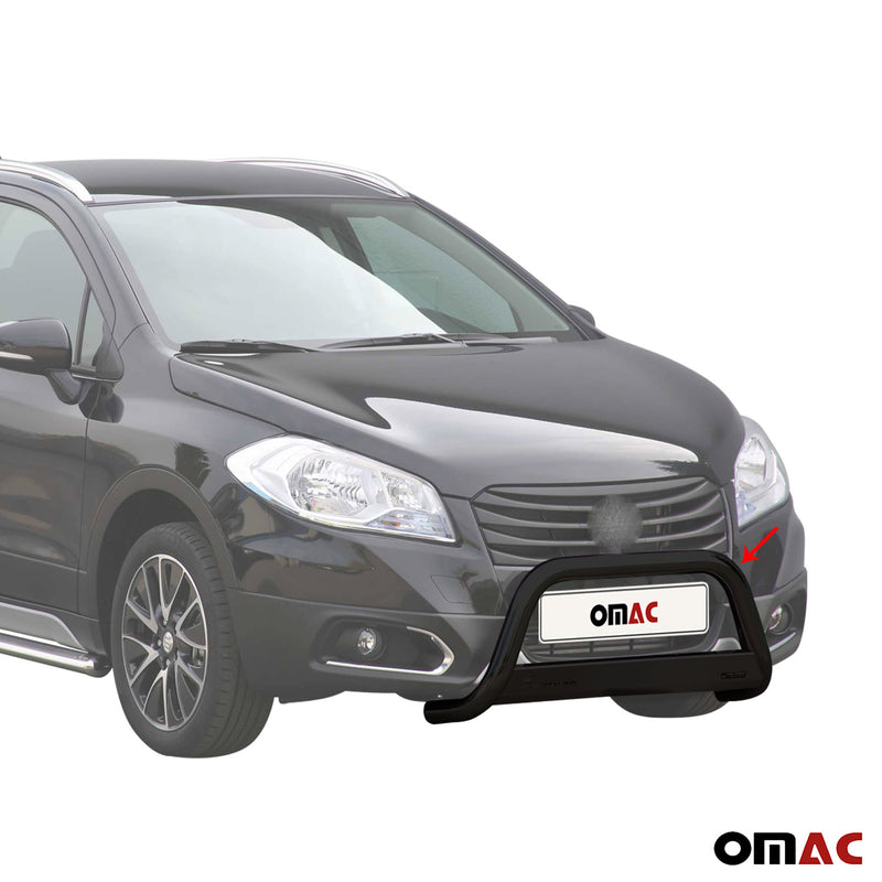 Pare-buffle Avant pour Suzuki SX4 S-Cross 2017-2018 63 mm en Acier Noir