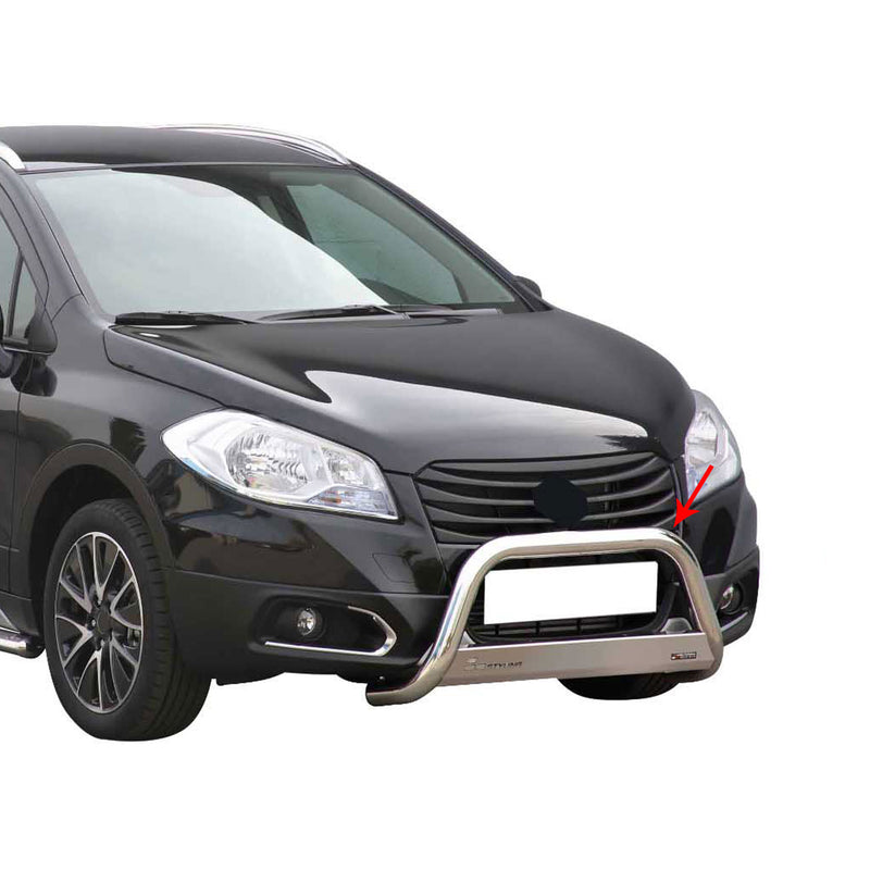 Pare-buffle Avant pour Suzuki SX4 S-Cross 2017-2018 63 mm en Acier Gris