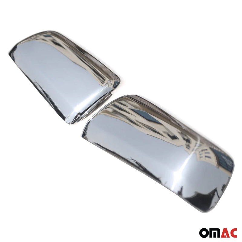 Coques de Rétroviseurs pour Mitsubishi Lancer 2008-2017 en Acier Chromé Argent