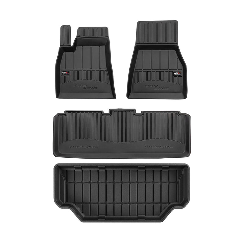 Kit Tapis de sol et coffre pour Tesla Model S 2012-2024 OMAC Coffre à l'avant