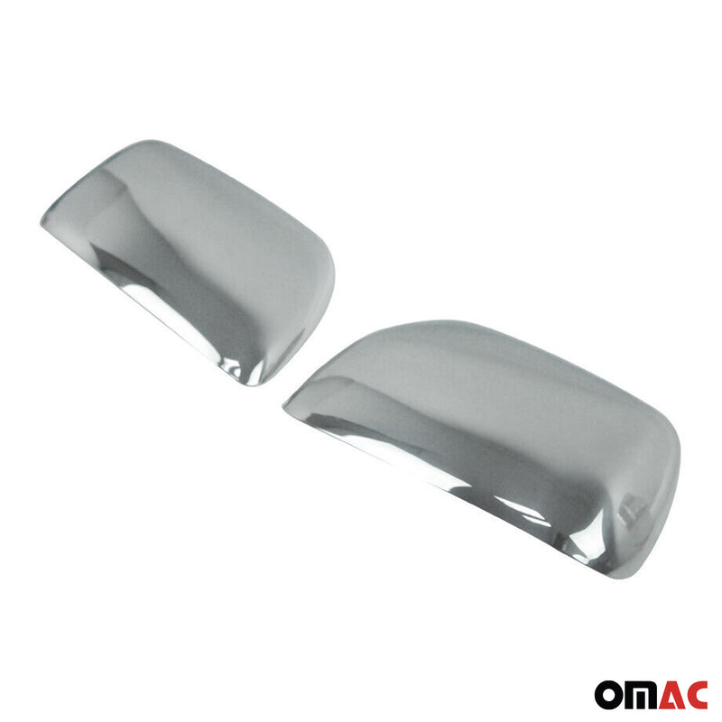 Coques de Rétroviseurs pour Toyota RAV4 II 2000-2006 en Acier Chromé Argent